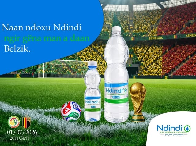 Affiche Ndindi'O pour un match de la sélection sénégalaise