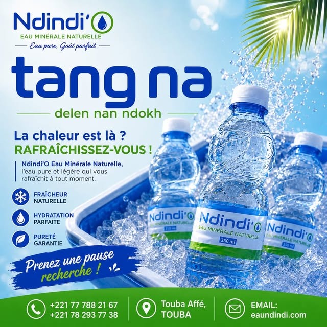 Affiche Ndindi'O : la chaleur est là, rafraîchissez-vous