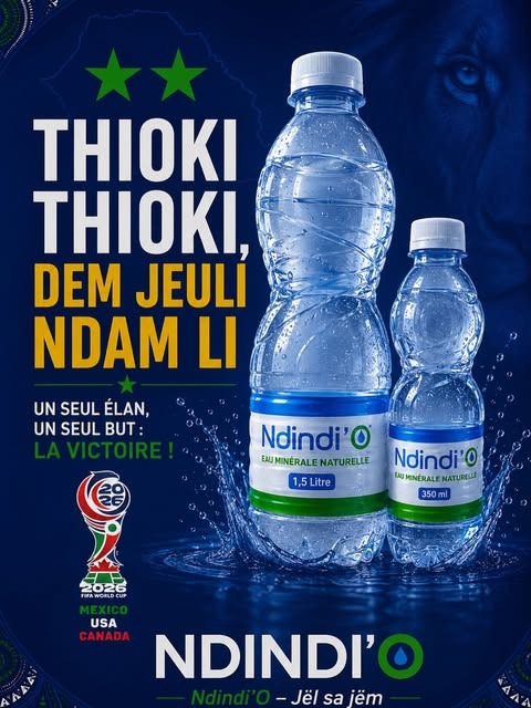 Affiche Ndindi'O aux couleurs des Lions du Sénégal